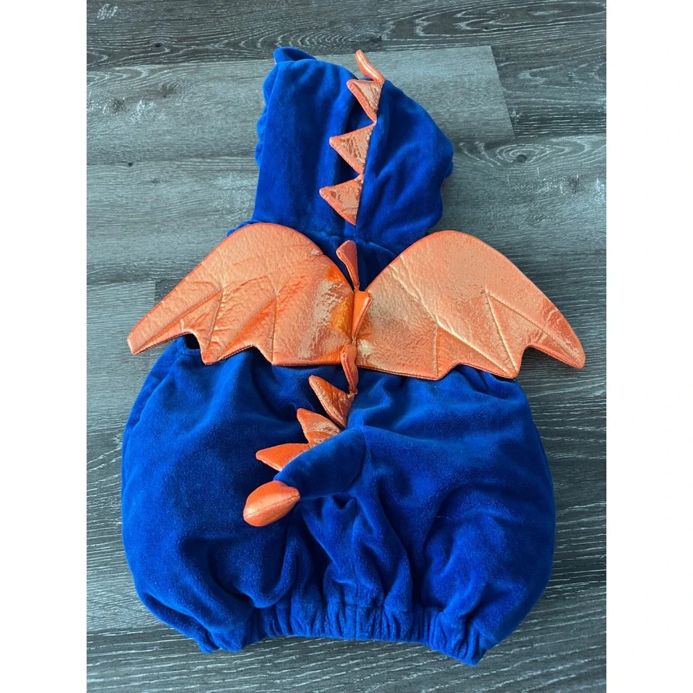 Dream Play Imagine Dragon Costume Kids 12M Blue Plush Halloween Vest